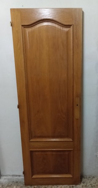 Puerta Roble Maciza Tablero