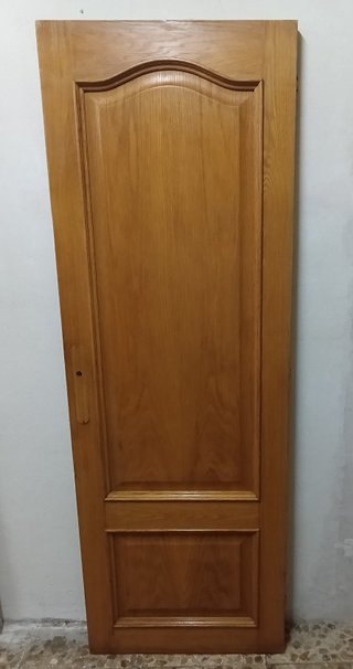 Puerta Roble Maciza Tablero