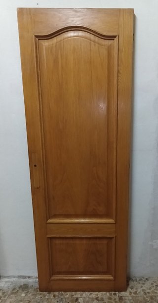 Puerta Roble Maciza Tablero