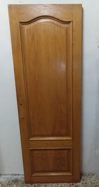 Puerta Roble Maciza Tablero