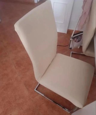4 Fundas Sillas Comedor Beige