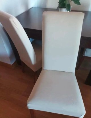 4 Fundas Sillas Comedor Beige