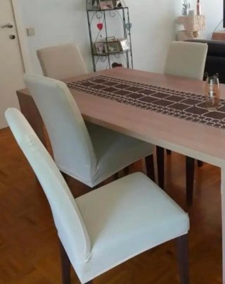 4 Fundas Sillas Comedor Beige