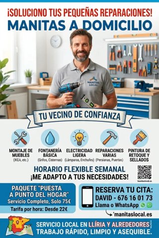 Manitas a domicilio | Pequeñas reparaciones