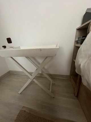 Mesa auxiliar plegable madera