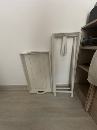 Mesa auxiliar plegable madera