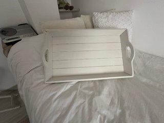 Mesa auxiliar plegable madera