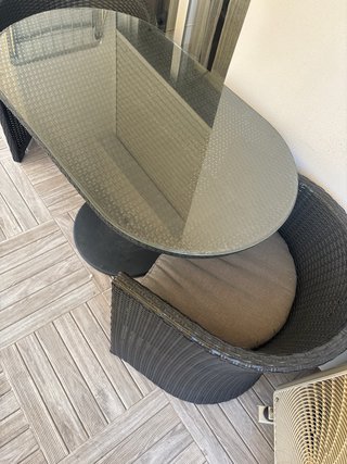 Conjunto mesa y sillas balcón