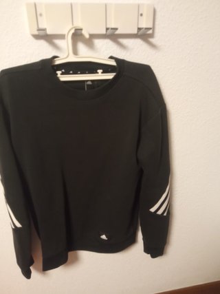 Sudadera Adidas negra sin capucha