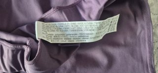 Leggings morados acampanados
