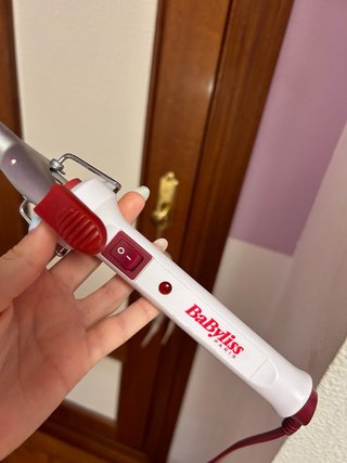 Tenacilla BaByliss Roja y Plateada