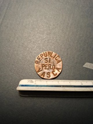 Moneda propagandistica de la Guerra Civil Española