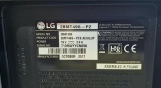 LG Smart TV 28" – 28MT49S-PZ – HD
