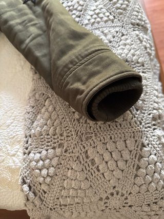 Abrigo Zara Verde Militar Mujer