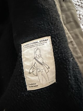 Abrigo Zara Verde Militar Mujer