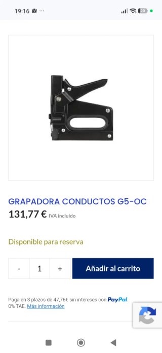 Grapadora y espátula para fibra