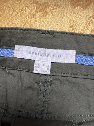 Falda Springfield verde militar algodón elástico