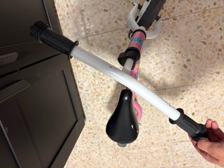 Bicicleta de aprendizaje rosa
