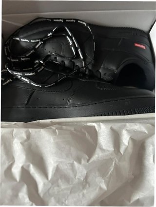Nike Air Force 1 Low Supreme Negro Talla 39