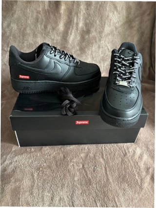 Nike Air Force 1 Low Supreme Negro Talla 38