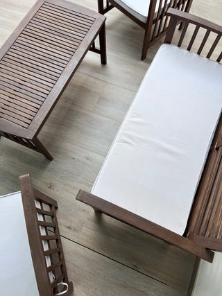 Conjunto Mesa Exterior Madera