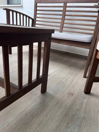 Conjunto Mesa Exterior Madera