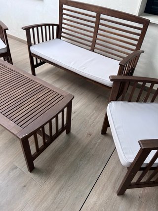 Conjunto Mesa Exterior Madera