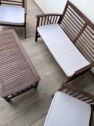 Conjunto Mesa Exterior Madera