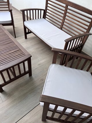Conjunto Mesa Exterior Madera