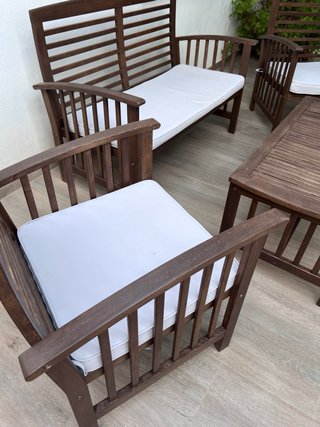 Conjunto Mesa Exterior Madera