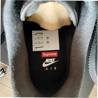 Nike Air Force 1 Low Supreme Negro Talla 38