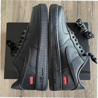 Nike Air Force 1 Low Supreme Negro Talla 38