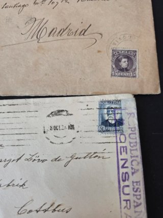 Lote sobres Alfonso XIII y República