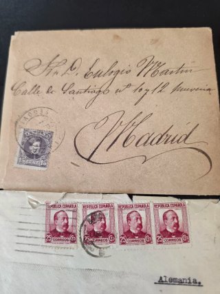Lote sobres Alfonso XIII y República