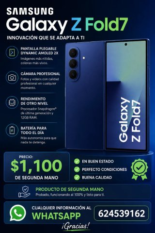 Samsung Galaxy Z Fold7 Azul 128GB