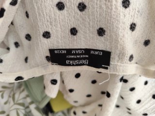 Vestido Bershka lunares blanco y negro