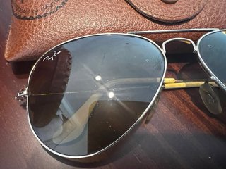 Gafas de Sol Ray-Ban Aviator Dorada-cristal marron