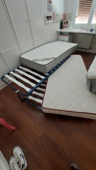 Cama nido 90x190 con 2 colchones