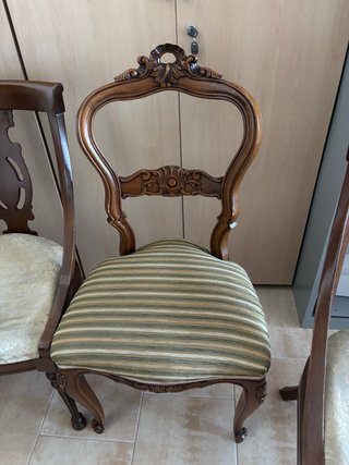 Silla de comedor vintage de madera