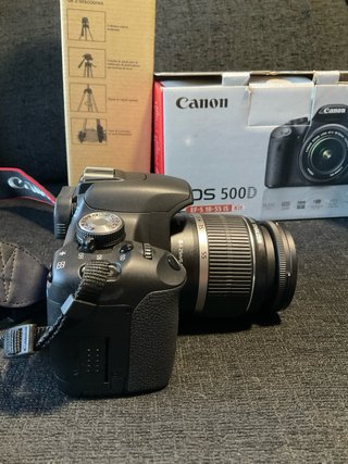 Canon EOS500D +Trípode+Caja Original+Accesorios