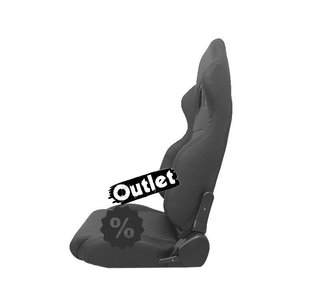 IH ASIENTO BAQUET UNIVERSAL LOOK SPARCO CUERO NEGRO R014134C