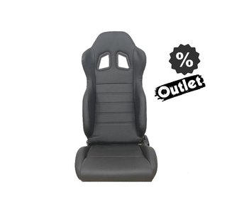 IH ASIENTO BAQUET UNIVERSAL LOOK SPARCO CUERO NEGRO R014134C