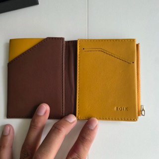 Cartera de piel ROIK negra