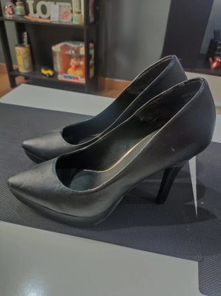 Zapatos de tacón negros mujer