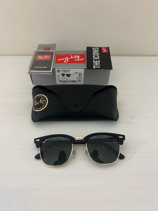 Gafas Ray-Ban Clubmaster Negras y Doradas