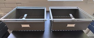 Cajones Metallici IVAR Ikea (Grigio) 2 unità