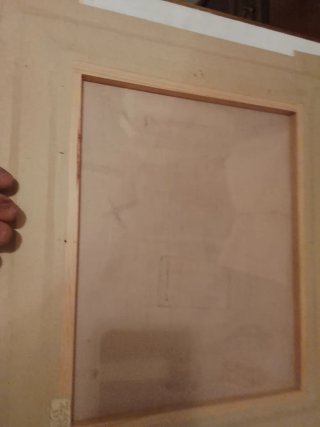 Cuadro al óleo con marco dorado