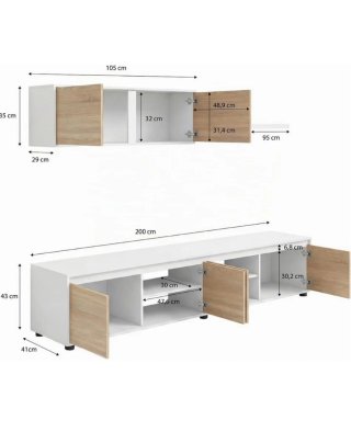 Mueble TV y módulo superior