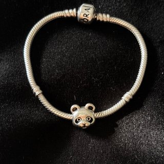 Charm Oso Panda Pandora Plata