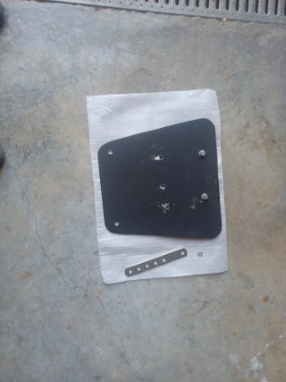 Baúl de moto cuero negro